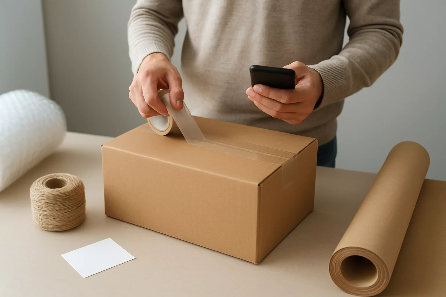 Cómo embalar un paquete para que llegue intacto: materiales, protección y etiquetado
